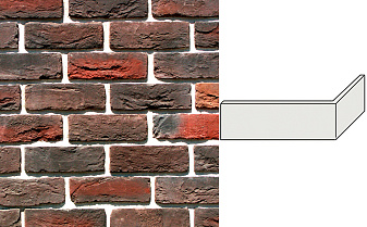 Декоративный кирпич White Hills Бремен брик угловой элемент цвет 306-45