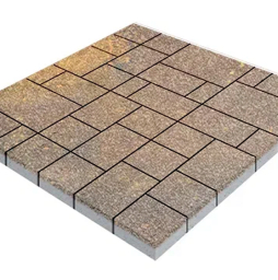 Плитка тротуарная SteinRus Инсбрук Альпен А.7.Псм.4, Native, ColorMix Тоскана, толщина 40 мм