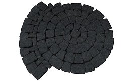 Плитка тротуарная SteinRus Классико, Native, черный, толщина 60 мм