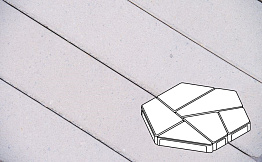 Плитка тротуарная Готика Profi, Полигональ, кристалл, частичный прокрас, б/ц, 893*780*80 мм