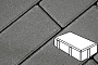 Плитка тротуарная Готика Profi, Брусчатка, серый, полный прокрас, с/ц, 200*100*100 мм