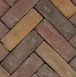 Клинкерная брусчатка Penter Supraton mix tumbled, 200*65*65 мм