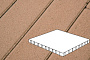 Плитка тротуарная Готика Profi, Плита, оранжевый, частичный прокрас, б/ц, 1000*1000*100 мм