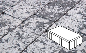 Плитка тротуарная Готика Granite FINERRO, брусчатка, Диорит 200*100*80 мм