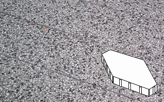 Плитка тротуарная Готика, City Granite FINERRO, Зарядье, Белла Уайт, 600*400*100 мм