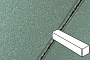 Плитка тротуарная Готика Profi, Ригель, зеленый, частичный покрас, б/ц, 360*80*80 мм