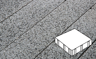 Плитка тротуарная Готика, City Granite FINO, Квадрат, Белла Уайт, 300*300*100 мм