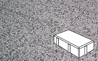 Плитка тротуарная Готика, Granite FINERRO, Брусчатка, Белла Уайт, 200*100*100 мм
