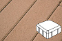Плитка тротуарная Готика Profi, Старая площадь, оранжевый, частичный прокрас, б/ц, 160*160*60 мм