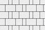 Плитка тротуарная SteinRus Бергамо А.6.Псм.4, Antico, белый, толщина 40 мм