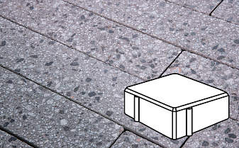 Плитка тротуарная Готика, City Granite FINERRO, Квадрат, Галенит, 100*100*60 мм