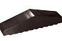 Клинкерный заборный элемент полнотелый King Klinker 17 Onyx black, 310/250*65*78 мм