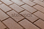 Плитка тротуарная Steingot Моноцвет, Прямоугольник, фаска 5*5, коричневый, 200*100*60 мм
