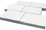 Плитка тротуарная SteinRus Парк Плейс Б.3.П.8, гладкая, белый, 600*300*80 мм
