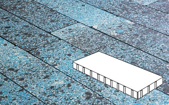 Плитка тротуарная Готика, Granite FINO, Плита, Азул Бахия, 900*300*100 мм