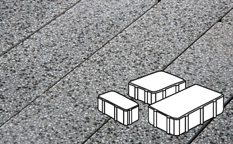 Плитка тротуарная Готика, Granite FINO, Новый Город, Белла Уайт, 260/160/100*160*80 мм