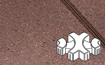 Плитка тротуарная Готика Profi, Эко-фантазия, оранжевый, частичный прокрас, с/ц, 300*300*80 мм