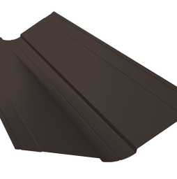 Планка ендовы верхней фигурной 150*150 мм Grand Line PurPro Matt RR 32, 2,5 м