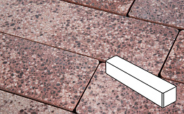 Плитка тротуарная Готика, Granite FINO, Ригель, Сансет, 360*80*80 мм