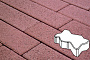 Плитка тротуарная Готика Granite FERRO, зигзаг/волна, Емельяновский 222*109,5*60 мм
