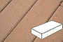 Плитка тротуарная Готика Profi, Картано, оранжевый, частичный прокрас, б/ц, 300*150*80 мм
