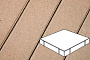 Плитка тротуарная Готика Profi, Квадрат, палевый, частичный прокрас, б/ц, 500*500*100 мм