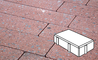 Плитка тротуарная Готика, City Granite FINO, Брусчатка, Травертин, 200*100*60 мм