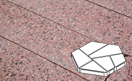 Плитка тротуарная Готика, Granite FINO, Полигональ, Ладожский, 893*780*80 мм