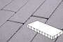 Плитка тротуарная Готика Profi, Плита, белый, частичный прокрас, б/ц, 800*400*100 мм