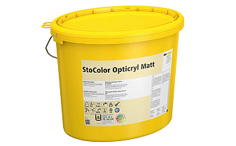 Интерьерная краска матовая StoColor Opticryl Matt, белая, 15 л