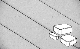 Плитка тротуарная Готика Profi, Классика, светло-серый, полный прокрас, с/ц, толщина 80 мм, комплект 3 шт