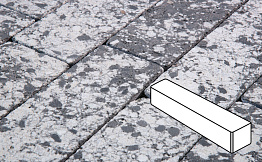Плитка тротуарная Готика Granite FINERRO, ригель, Диорит 360*80*80 мм