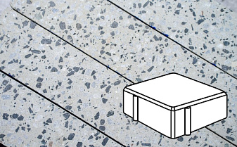 Плитка тротуарная Готика, City Granite FINO, Квадрат, Грис Парга, 100*100*60 мм