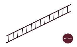 Модульная лестница Orima, 4,2 м, винно-красный