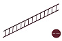 Модульная лестница Orima, 4,2 м, винно-красный