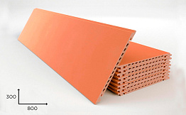 Керамогранитная плита Faveker GA16 для НФС, Salmon, 800*300*18 мм