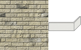 Угловой декоративный кирпич для навесных вентилируемых фасадов левый White Hills Бремен брик цвет F305-15