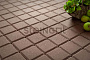 Плитка тротуарная Steingot Моноцвет, Квадрат, темно-коричневый, 300*300*60 мм