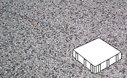 Плитка тротуарная Готика, Granite FINERRO, Квадрат, Белла Уайт, 300*300*100 мм