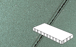 Плитка тротуарная Готика Profi, Плита, зеленый, частичный прокрас, б/ц, 900*300*100 мм