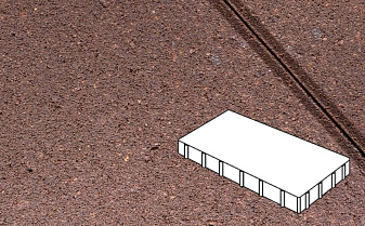 Плитка тротуарная Готика Profi, Плита, оранжевый, частичный прокрас, с/ц, 600*300*80 мм