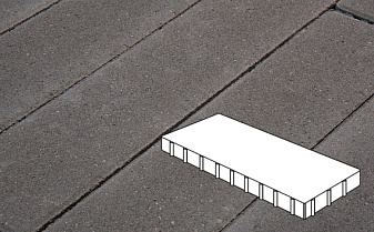 Плитка тротуарная Готика Profi, Плита, темно-серый, частичный прокрас, с/ц, 1000*500*80 мм