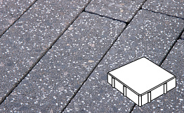 Плита тротуарная Готика Granite FINERRO, квадрат, Ильменит 200*200*80 мм