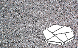 Плитка тротуарная Готика, Granite FINERRO, Полигональ, Белла Уайт, 893*780*80 мм