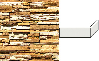 Облицовочный камень White Hills Кросс Фелл угловой элемент цвет 100-25