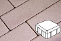 Плитка тротуарная Готика Profi, Старая площадь, кофейный, частичный прокрас, б/ц, 160*160*60 мм