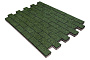 Плитка тротуарная SteinRus Прямоугольник Лайн А.6.П.4, Native, оливковый, 200*100*40 мм