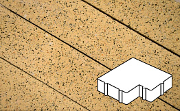 Плитка тротуарная Готика Granite FERRO, калипсо, Жельтау 200*200*60 мм