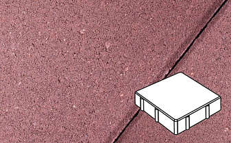 Плитка тротуарная Готика Profi, Квадрат, красный, частичный прокрас, с/ц, 150*150*60 мм