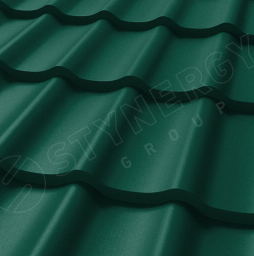 Металлочерепица Stynergy СМ Классик Rooftop Бархат RAL 6005